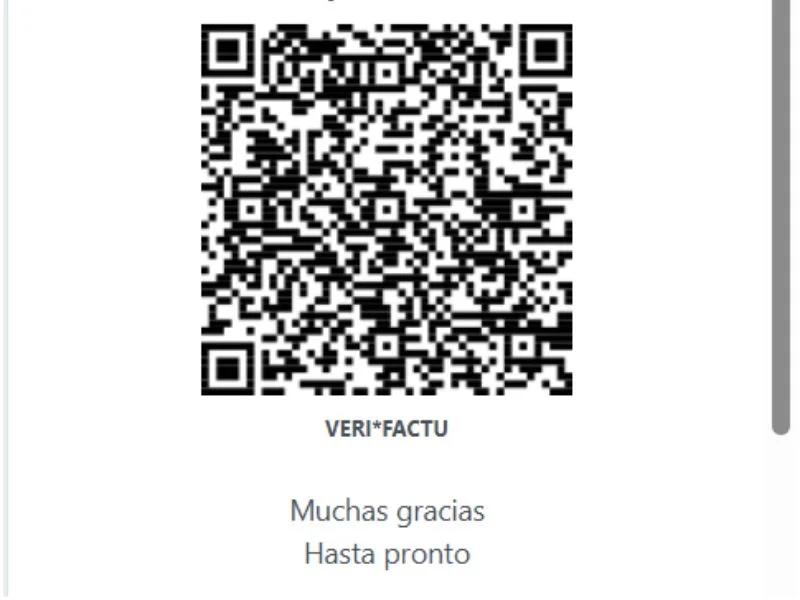 código QR VeriFactu