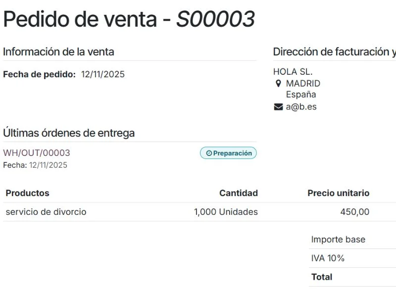 Odoo facturación 
